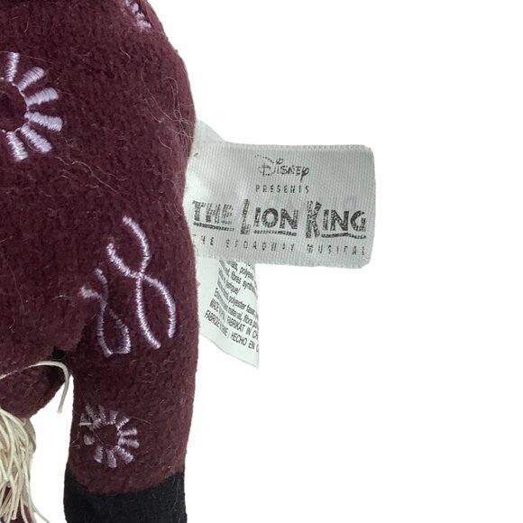 Disney Broadway Musical The Lion King PUMBAA Plush Stuffed Animal Toy 6" - Picture 6 of 9